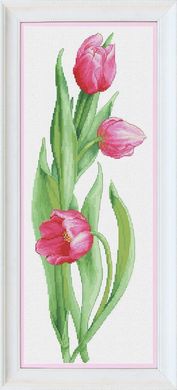VN - 050 Набор для вышивки крестом "Розовые тюльпаны"