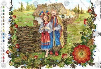 А3Н_039 Українське село. Схема для вишивання бісером ТМ Virena, Схема