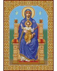 А2-И-558 Образ Богородица на престоле.Схема для вышивки бисером