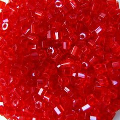 Бисер PRECIOSA рубка 11/0 , 90050 красный прозрачный, 50 грамм