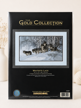 Dimensions 35009 Winter&rsquo;s Lace &mdash; набір для вишивання хрестиком &laquo;Зимове мереживо&raquo;, серія Gold Collection, американська комплектація