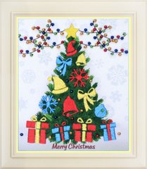R - 039 Набор для вышивки нитками " Счастливого рождества! "