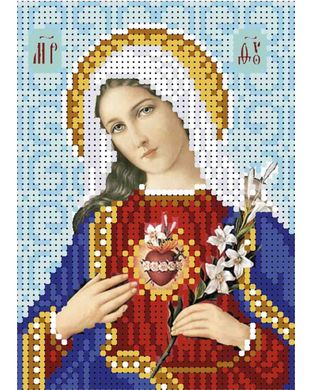 А6-И-163 Святое сердце Марии. Схема для вышивки бисером