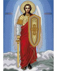 А3-И-523 Святой архангел Михаил. Схема для вышивки бисером