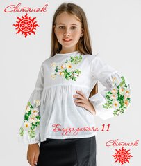 Заготовка под вышивку "Рубашка детская для девочки" БДС-11