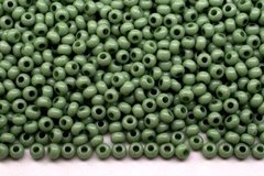 03663 Бисер Preciosa, керамический пастельный, зеленый непрозрачный, 50 грамм
