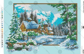 А2Н_030 Зима. Схема для вишивання бісером ТМ Virena, Схема