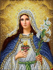 ИК3-0334 Непорочне Серце Пресвятої Діви Марії. Схема для вишивання бісером Фенікс