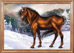 Конь на снегу, Схема