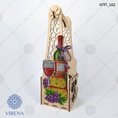 КПП_102 Подарочная коробка под бутылку для вышивки бисером. ТМ Вирена