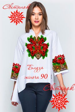 Заготовка під вишивку "Блуза жіноча" БЖС-90, Габардин білий
