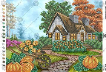 А3Н_033 Садиба. Схема для вишивання бісером ТМ Virena, Схема