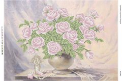 Натюрморт "Розовые розы" (част. Выш.), Схема