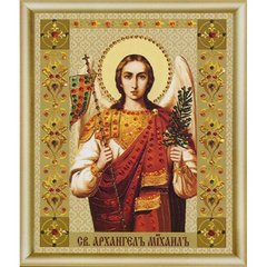 КСИ-075 Икона св. архангела Михаила. Набор для изготовления иконы со стразами ТМ Чаривна Мить