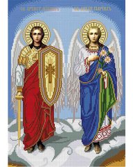 А3-И-525 Святі архангели Михайло та Гавриїл. Схема для вишивання бісером