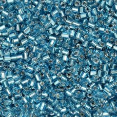 Бисер PRECIOSA рубка 11/0 , 67030 , голубой блестящий, 50 грамм