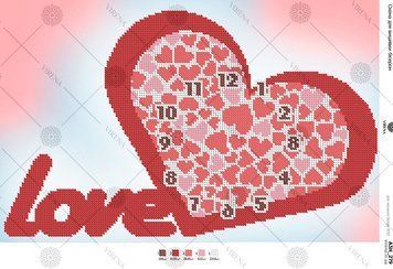 А3Н_279 Love. Схема для вышивки бисером ТМ Virena, Схема