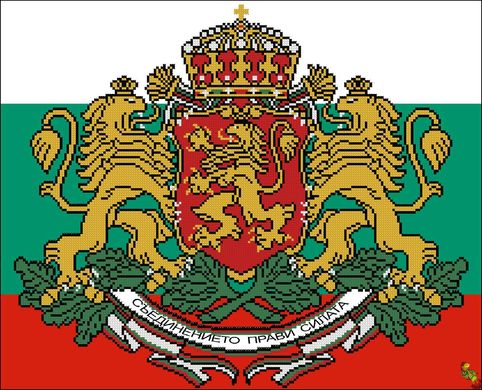 ФЧК-2099 Герб Болгарии. Схема для вышивки бисером Феникс