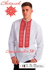 Заготовка под вышивку "Рубашка мужская" СЧС-58, Габардин цветной
