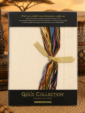 Dimensions 03866 African Lions &mdash; набір для вишивання хрестиком &laquo;Африканські леви&raquo;, серія Gold Collection, американська комплектація