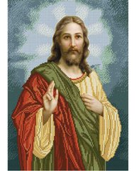 А3-И-224 Иисус Христос. Схема для вышивки бисером