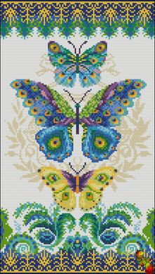 ФПК-3318 Лазурные бабочки. Схема для вышивки бисером Феникс