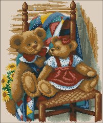 ФЧК-3176 Плюшеві ведмедики на стільці. Схема для вишивання бісером Фенікс
