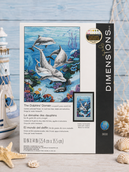 Dimensions 03830 The Dolphins&rsquo; Domain &mdash; набір для вишивання хрестиком &laquo;Царство дельфінів&raquo;