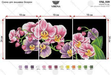 СПД_028 Модульная картина Орхидея. Схема для вышивки. TM ТМ Virena, Схема