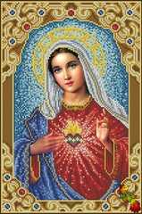 ИК3-0338 Непорочне Серце Діви Марії (Під золотим склепінням). Схема для вишивання бісером Фенікс