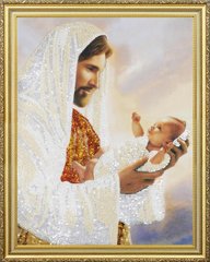 P-368 Набор для вышивки бисером "Иисус с младенцем"