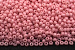03693 Бисер Preciosa, керамический пастельный, розовый непрозрачный, 50 грамм